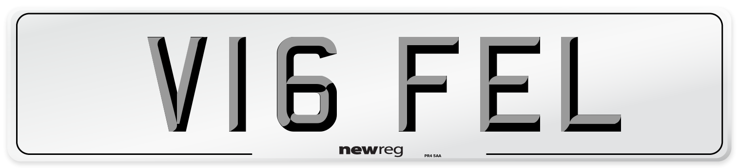 V16 FEL Number Plate from New Reg